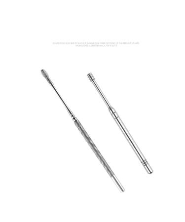 Stainless Steel Ear Wax Removal Tool Set Ear Pick Kit with Non Slip Handle Polished Surfaces Suitable for The Whole Family Ear Cleansing Tool Set Massage Ears (5PCS)