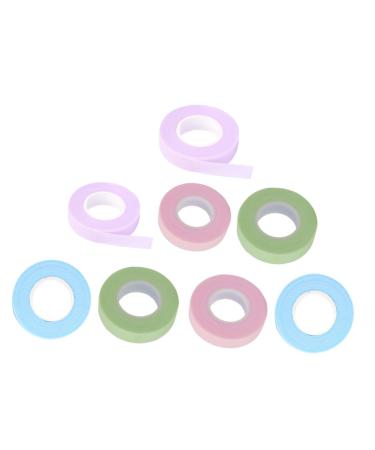 16 Rolls Tape Adhesive Tape Makeup Tape Foam Lash Tape Foam under Eye Pads Grafting Eyelash Fabric Tapes White Gaffers Tape Eyelid Tape Makeup Belt Cotton Stem Breathable