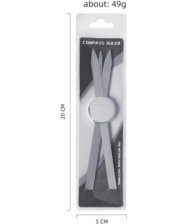 3 Point Positioning Ruler Eyebrow Golden Ratio Caliper Accuracy Eyebrow Design Ruler for Precise Beauty Design - Buy Online on GoSupps.com