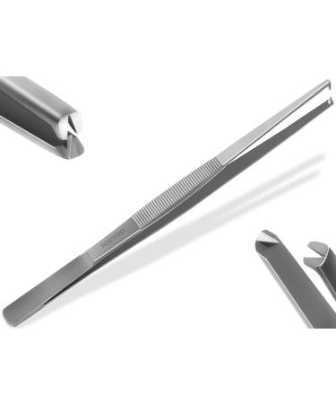 Professional tweezers straight 10.5 cm to 60 cm SELECTION with internal teeth NEW (25 cm)