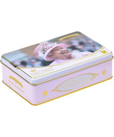 New English Teas Queen Elizabeth II Tea Tin with 72 Assorted Teabag Selection Single - Buy Online on GoSupps.com