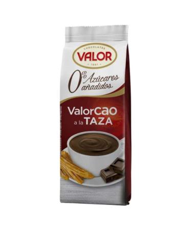 taza chocolate without sugars, gluten free valorcao 200g