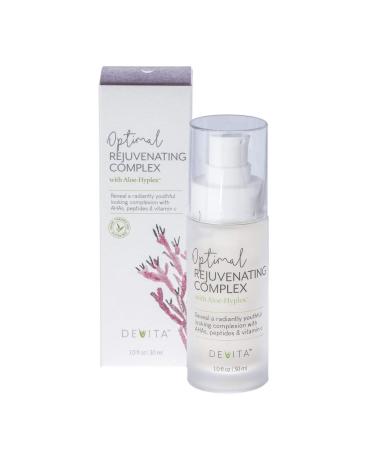 DeVita Optimal Rejuvenating Complex with AloeHyplex 30ml | Vegan Age-Defying Serum with Retinol, DMAE, and Hyaluronic Acid | Reduces Fine Lines and Wrinkles - Buy Online on GoSupps.com