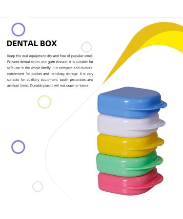 FIOERDTUIE 2-Piece Tear-Resistant Denture Storage Box - White Accessories for Organized Care | International Shipping Available - Buy Online on GoSupps.com