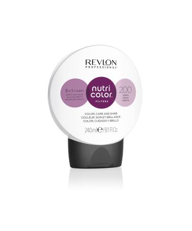 REVLON PROFESSIONAL Nutri Color FILTERS FASHION FILTERS 200 Violet 240 ml nourishing color mask with INSTA-PIC-TECHNOLOGY tinting mask for exciting color results & intensive hair nuances 200 Violet 240 ml (1 pack) - Buy Online on GoSupps.com