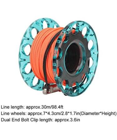 Keenso Handle Pulley Scuba Spool Reel 30m - Durable Plastic Diving Finger Spool Reel - Blue - Buy Online on GoSupps.com
