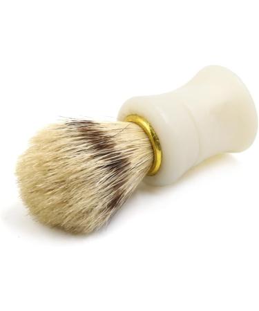 Ruilogod Jade White Bristle Barber Shop Shaving Brush - Premium Male Facial Beard Cleaning Tool for a Smooth Shave - Buy Online on GoSupps.com