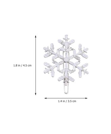 Frcolor 8pcs Christmas Snowflake Hair Clips | Stylish Hair Jewelry & Headgear for Women | Perfect Holiday Gift - Buy Online on GoSupps.com