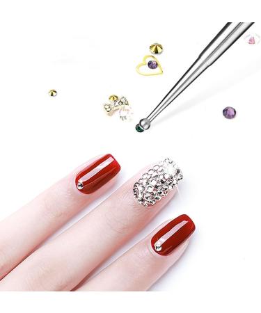 5 Pack Nail Dotting Pen Stainless Steel Double-ended Painting Nail Dotting Pens DIY Nail Decorations Manicure Tools for Home Beauty Nail Salon - Buy Online on GoSupps.com