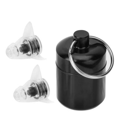 Sonew earplugs for hearing protection 34 db soft sponge noise stop earplugs with portable box hearing protection plugs for music sleeping working (black)