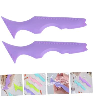 FRCOLOR 2pcs Silicone Beauty Ruler Eye Shadow Eyeliner Stencils Wing Tips Angled Eyeshadow Stencils Ice Tray - Buy Online on GoSupps.com