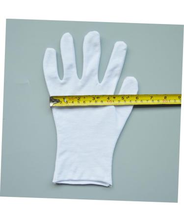 POPETPOP White Gloves 12 Pairs Factory Gloves Lengthen White Cotton Gloves Work Cotton Work Gloves - Buy Online on GoSupps.com