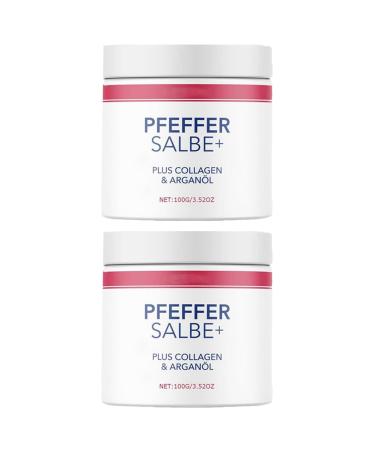 Pepper ointment for browning |Pepper ointment plus |Rich ointment with plus collag en & argan oil |Pepper ointment browning - active pepper ointment 100 ml -2PCs 2 pieces