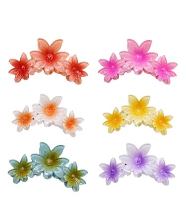 hgnxa Flower Hair Barrettes Hair Accessory Unique Hair Barrettes Large Flower Acrylic Hair Clip Sweet Hairpins Hair Claw Sunflower 3