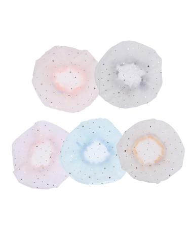 FOMIYES 5pcs Shower Cap Girls Hijab Fluffy Hat Silk Cap for Sleeping La Hats for Women Bath Cap Salon Hair Cap Bath Caps Girls Shower Hair Wrap Shower Hat Net Miss Headband Spa