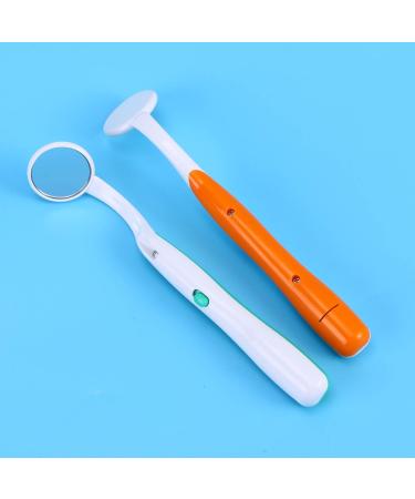 HEALIFTY 2 PCS Dental Mirror Set with LED Light Bright Oral Inspection Tool for Teeth Care (Green & Orange) - Buy Online on GoSupps.com