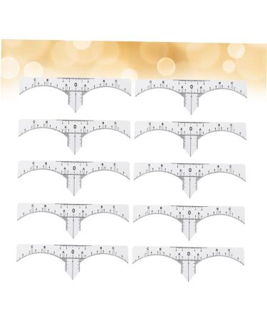 NOLITOY 20 Pcs Eyebrow Guide Measure Tool Microblading Eyebrow Ruler Artifact Disposable - Buy Online on GoSupps.com