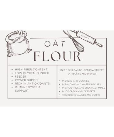 Oat Flour 1kg by Virgolden - Low-Carb Oat Flour with Protein & Dietary Fiber Vegan Non-GMO for Baking Cooking & More - Buy Online on GoSupps.com
