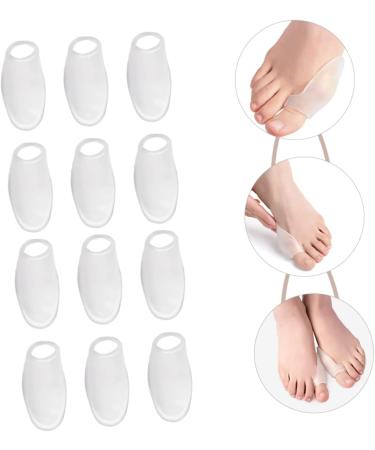 Healeved 6 Pairs Silicone Toe Sleeves & Toe Spacers - Toe Straightener & Separator for Hammer Toe, Bunion & Foot Valgus - White Corn Protector - Buy Online on GoSupps.com