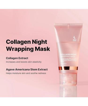 Collagen Night Wrapping Mask Collagen Overnight Wrapping Peel Off Facial Mask Bio Collagen Face Mask Overnight for Smooth & Youthful Skin - Buy Online on GoSupps.com