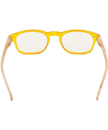Eyekeper Bamboo-Look Temple UV Protection Reading Glasses | Anti-Reflective +1.5 Yellow Tinted Frames - Buy Online on GoSupps.com