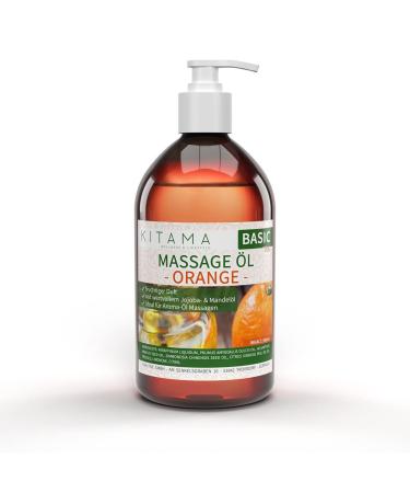 KitaMa massage oil aroma orange - body oil for massages - care oil - aroma oil - nourishing relaxation oil - Thai - 500ml orange 500 ml (1 Pack)