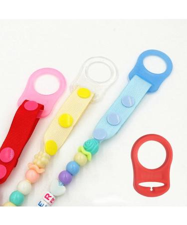 Norhogo 10-Piece Silicone Ring Set for Pacifiers - BPA-Free Ten Colors Baby Silicone Ring Holder - Buy Online on GoSupps.com