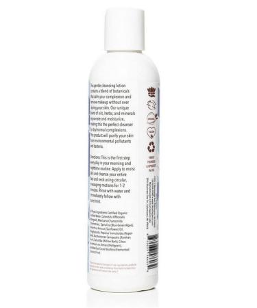 Organic Botanical Cleanser - Non-Toxic Facial Wash with Spirulina & Willow Bark Extract | Hydrating All-Natural Makeup Remover & Anti-Aging Lotion - Buy Online on GoSupps.com
