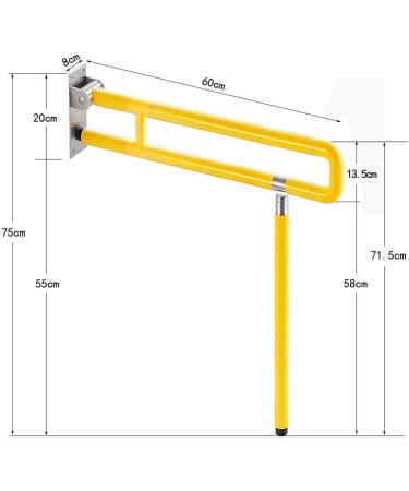 UWEREBFM Free of Lead Sturdy Shower Safety Grab Bar for Bathtub Bathroom Handrail Folding Non-Slip Grab Bar Bathroom Safety Grab Bar Support Armrest Women Elderly and Chil - Buy Online on GoSupps.com