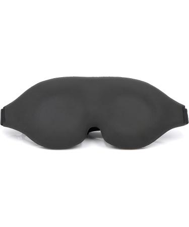 3D Contoured Silk Sleep Eye Mask for Travel, Yoga, and Nap - Light Blocking Blindfold for Women and Men - Buy Online on GoSupps.com