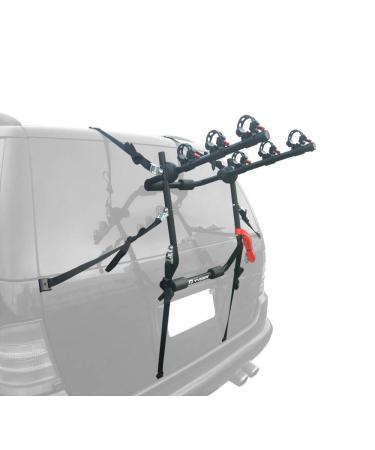 Tyger Auto TG-RK3B203S Deluxe 3-Bike Trunk Mount Bicycle Rack. (Compatible with Most Sedans/Hatchbacks/Minivans and SUVs.) 3 Bike