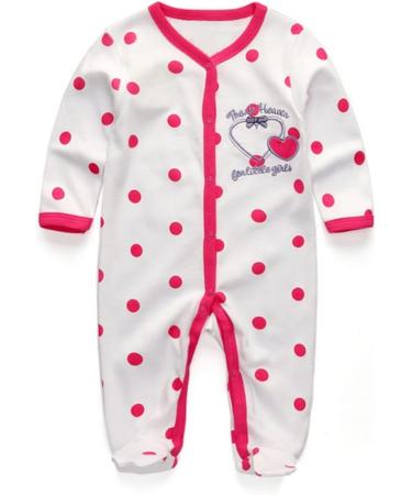 MAMIMAKA Baby Rompers Pajamas Cotton Jumpsuit | Unisex Sleepsuit 3-6 Months | Long Sleeve Footed Bodysuits | Two Piece Set - Buy Online on GoSupps.com