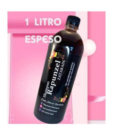 FORMULA RAPUNZEL ZATARAIN Shampoo 1Lt - 100% Natural with Argan & Coconut Extracts | Frizz Eliminating Formula | Genuine Product - Buy Online on GoSupps.com