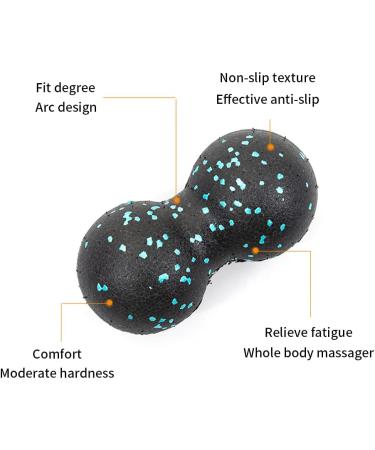 Double Ball Massage Ball for Yoga & Physiotherapy | Deep Tissue Pain Relief | Portable Fascia Training for Neck Back & Legs - 6.3 x 3.15 inch - Buy Online on GoSupps.com