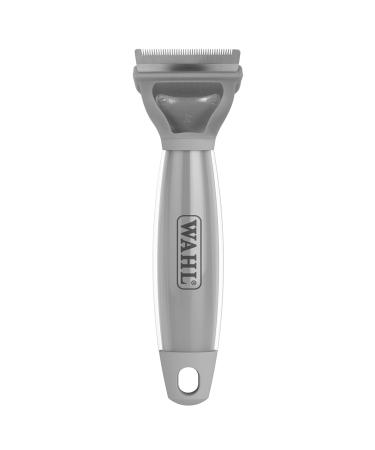 Wahl Canada Cat De-Shedder Stainless Steel De-Shedder Reduce Shedding by removing loose hair Comfort Grip Gel Handle Great for Cat Grooming - Model 58519