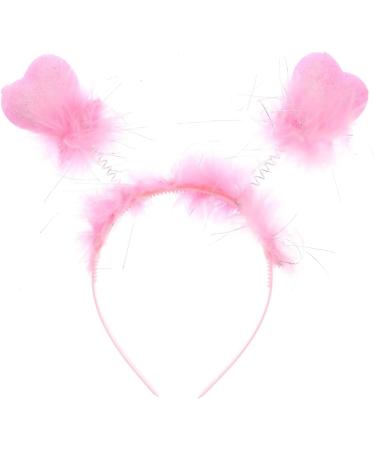 Topkids Accessories Valentines Day Love Hearts on Headbands for Girls and Women Hair Accessories for Girls Alice Bands for Girls Accessories for Women Girls Hair Bands (Pink) Fuchsia - Buy Online on GoSupps.com