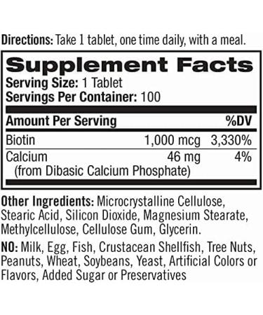 Natrol Biotin Maximum Strength 10 000 mcg Tablets 100 ea (Pack of 4) - Buy Online on GoSupps.com