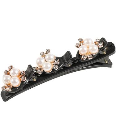 hgnxa Hair Clips Boutique Hair Clips Pearls Decorations for Braided Hairstyle Styling Sectioning Delicate Pearls Camellia black - Buy Online on GoSupps.com