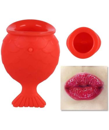 GEKUPEM Silicone Fish-Shaped Lip Plumper Device - Red - Buy Online on GoSupps.com