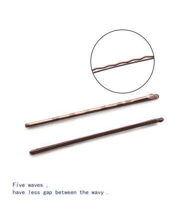 Dofash 5cm Curved Brown Bobby Pins - Bulk 260pcs Strong Hair Clips for Salons - Buy Online on GoSupps.com