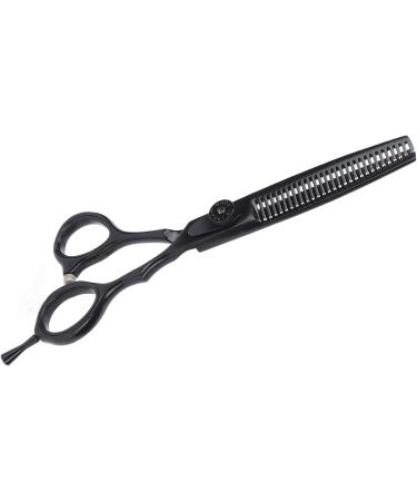 Qukaim Hairdressing Scissors Hair Scissors 5.5 Inches Black Stainless Steel Adjustable Hairdressing Scissors for Hair Thinning Shears - Buy Online on GoSupps.com