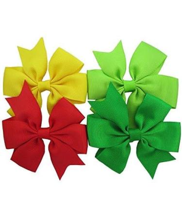 OFKP 40 Pcs Grosgrain Ribbon Headband Pinwheel Hair Bows Boutique Alligator Clip For Girls Baby Kids and Children - Buy Online on GoSupps.com