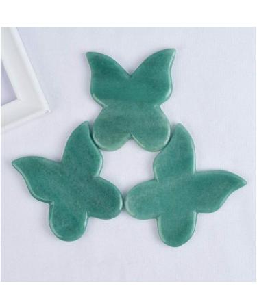 DYStone Natural Healing Crystal Green Aventurine Jade Gua Sha Butterfly Scraping Massage Tool Genuine Quartz for Facial Lifting and Tightening Massage Anti-Wrinkles Anti-Aging (Green Aventurine) - Buy Online on GoSupps.com