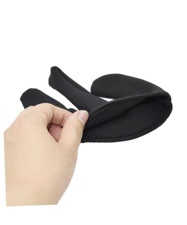 CLISPEED Hair Straightener Gloves 1pc Finger Cot Gloves Hair Curler Modeling Finger Guard Heat Resistant Barber Gloves Black 11x10cm - Buy Online on GoSupps.com