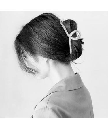 Large Hair Claw Clip for Women | Non-Slip Matte Banana Clip | Strong Hold Jaw Clip | Butterfly Purple Design - Buy Online on GoSupps.com