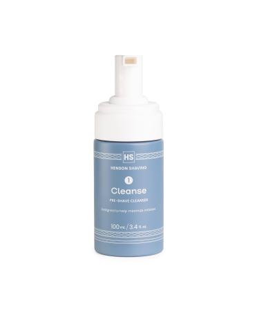 Henson Shaving Pre-Shave Cleanser Barber Formulated Skin Friendly Hydrating Facial Cleanser to Remove Dirt & Oil 3.4oz Cruelty Free Prepares Skin for a Smooth Irritation Free Shave