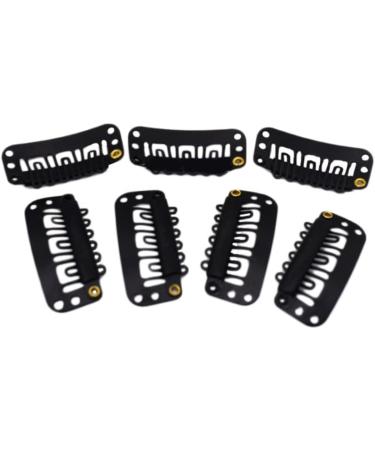 FOYTOKI Metal Snap Buttons Metallic Hair Clips Womens Hair Clips Wig Clips 6 Teeth Combs Clips with Soft Stainless Steel Snap Clip Metal Hair Clips for Women Tooth Comb Top Hat Miss - Buy Online on GoSupps.com