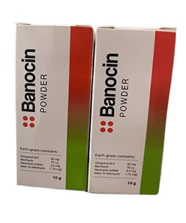 DOK MAI Banocin Antibiotic Powder - Infected Cuts Wounds 10g (2 Boxes)