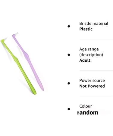 Ieron Tuft Toothbrush Set - 2 Pieces Pointed & Flat Soft Slim Design for Detail Cleaning | International Shipping - Buy Online on GoSupps.com