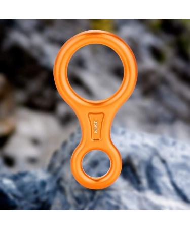 Alomejor 35KN Climbing Figure 8 Rappelling Safety Ring - Mountaineering & Rock Climbing Gear in Orange - Buy Online on GoSupps.com